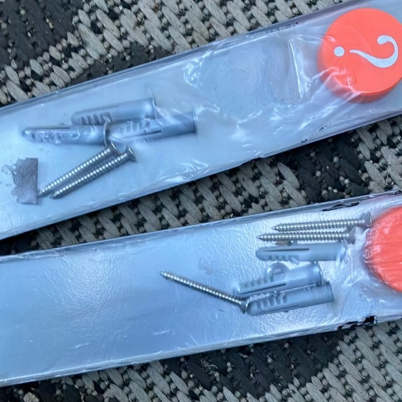 2 new IKEA wall mount stainless steel bar for magnets message / reminder board - Picture 4 of 10